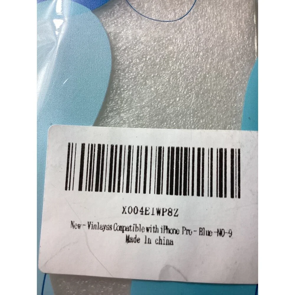 Vinylass Compatible With iPhone Pro Blue Case NO-9